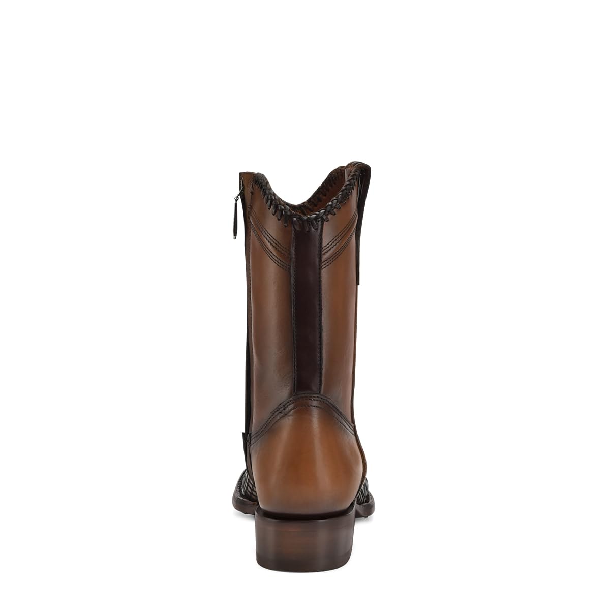Western Boot Genuine Bovine Leather Side Zip Honey Z758046