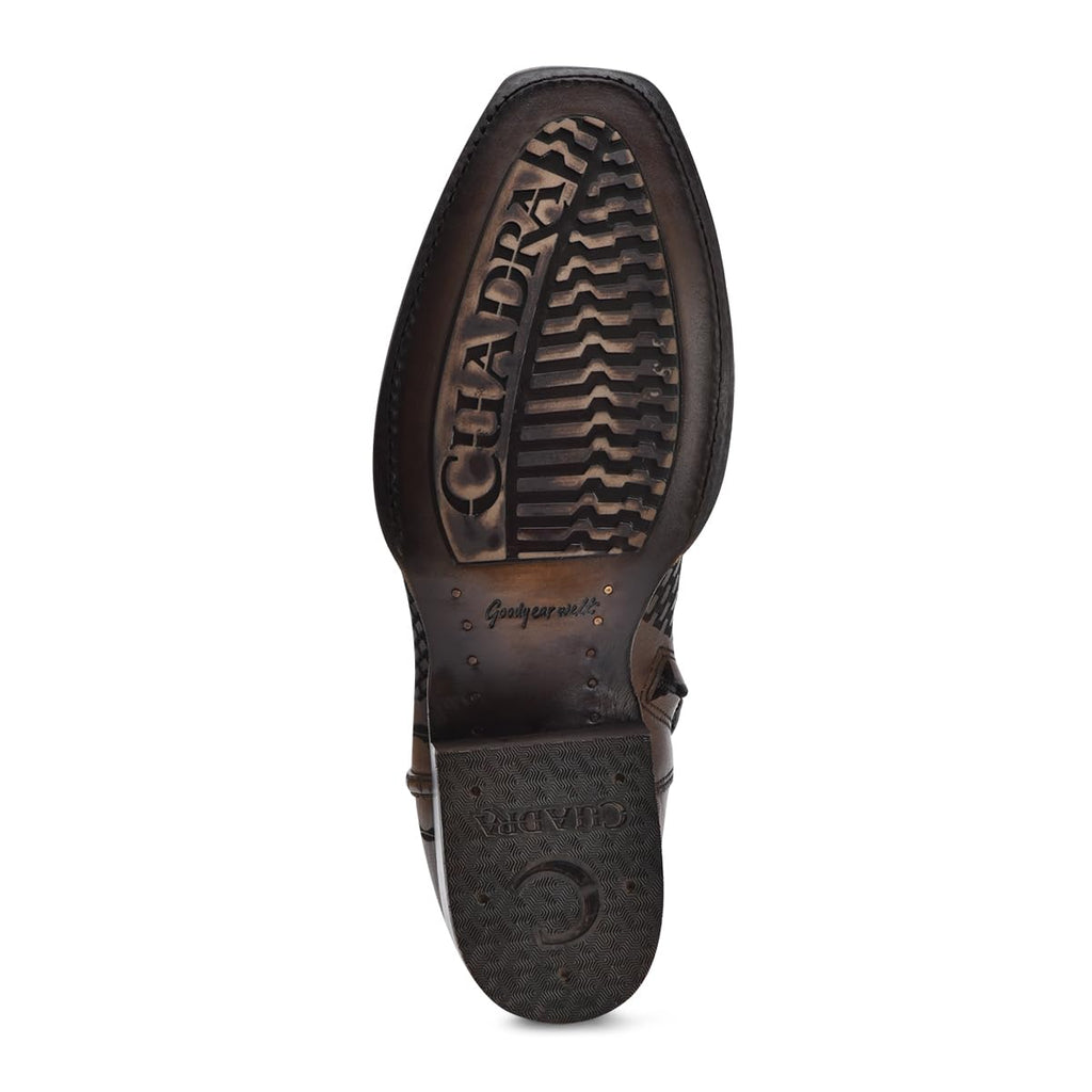 Western Boot Genuine Bovine Leather Side Zip Honey Z758046