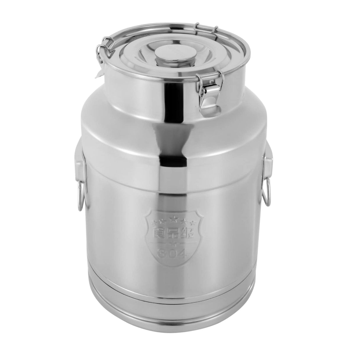 7 Gallon Stainless Steel Milk Can with Sealed Lid D58743