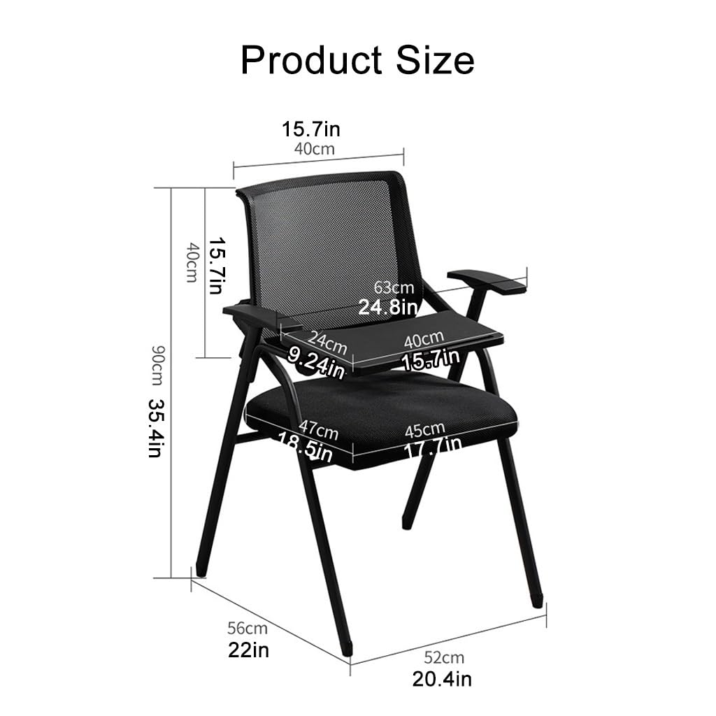 Mesh Office Chair with Lumbar Support and Desk D7638