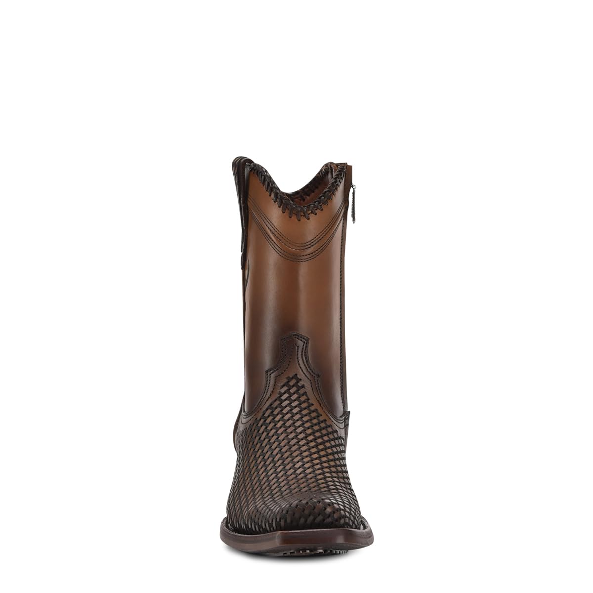 Western Boot Genuine Bovine Leather Side Zip Honey Z758046