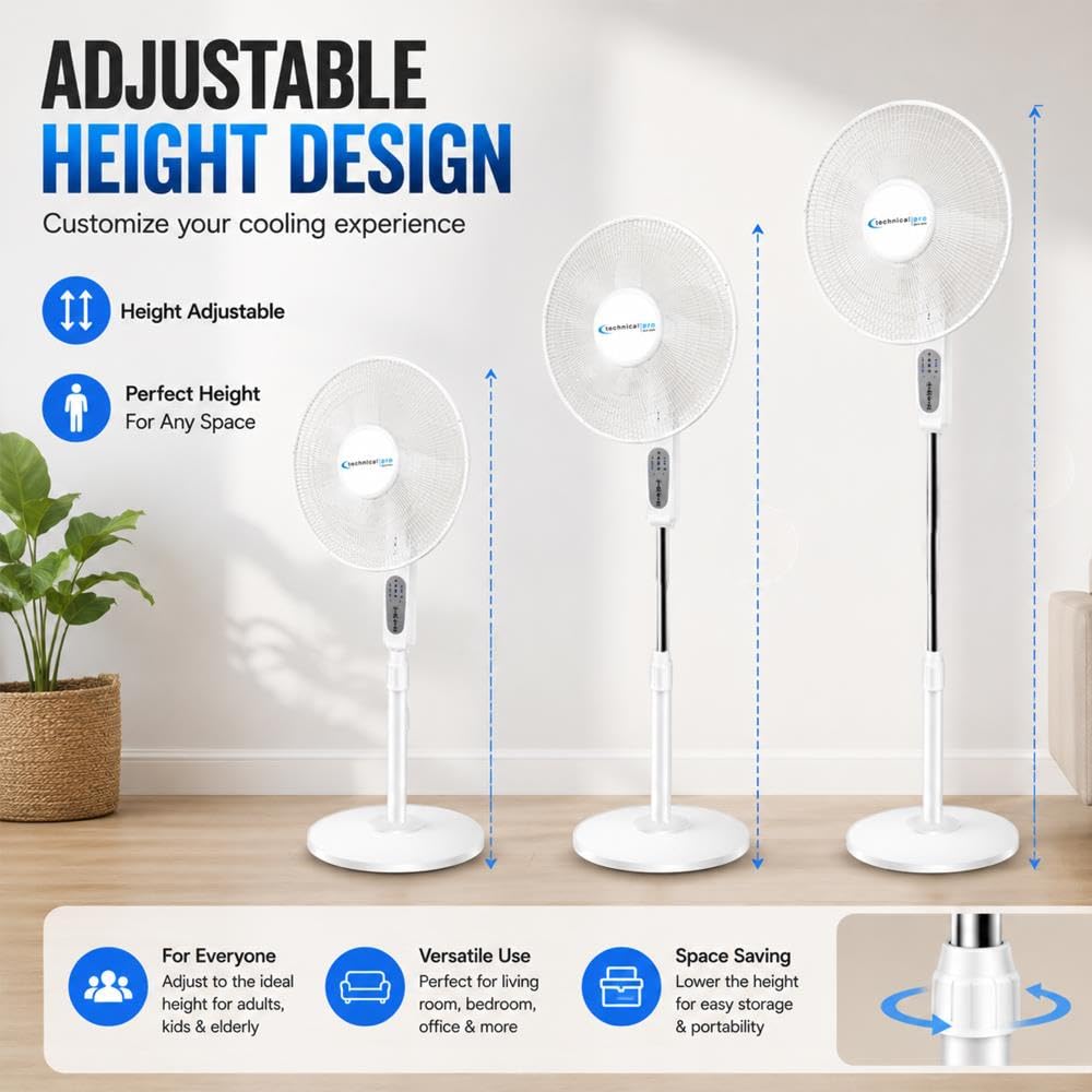 16" Standing Fan with WiFi Control C6423
