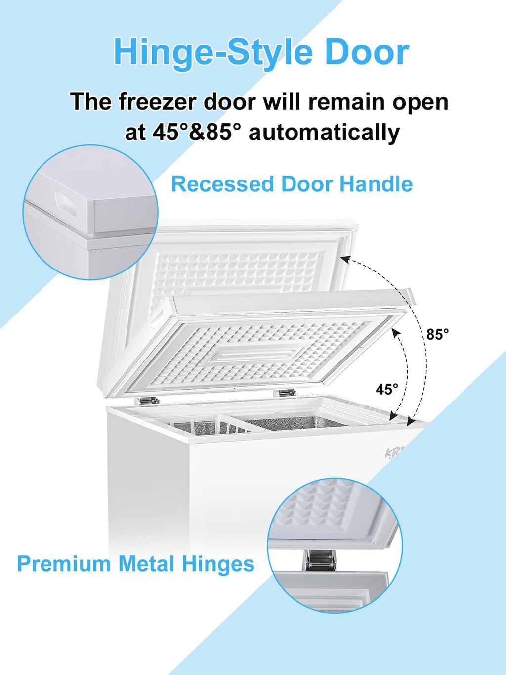 White 5.0 cu.ft Chest Freezer D396