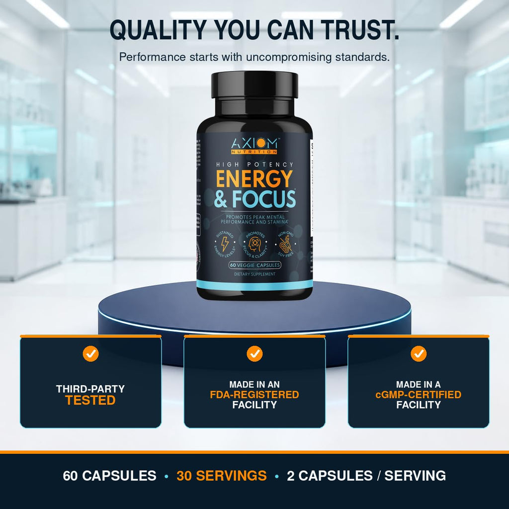 200mg Caffeine Lions Mane Mushroom 60 Capsules W7668