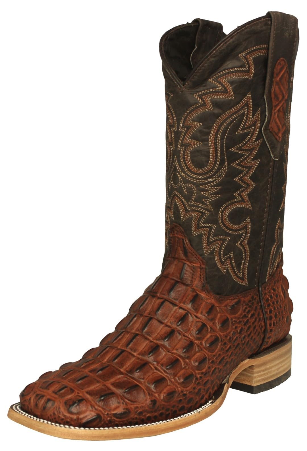 Cognac Leather Cowboy Boots L8895