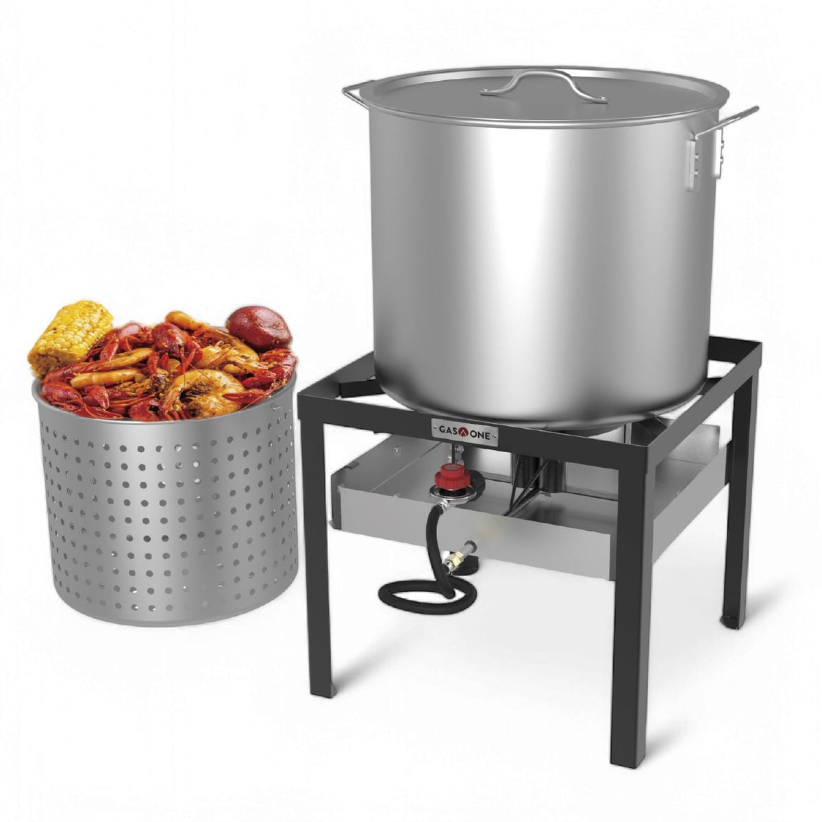 Seafood Boil Kit with Propane Burner and 60Qt Pot with Basket X84694