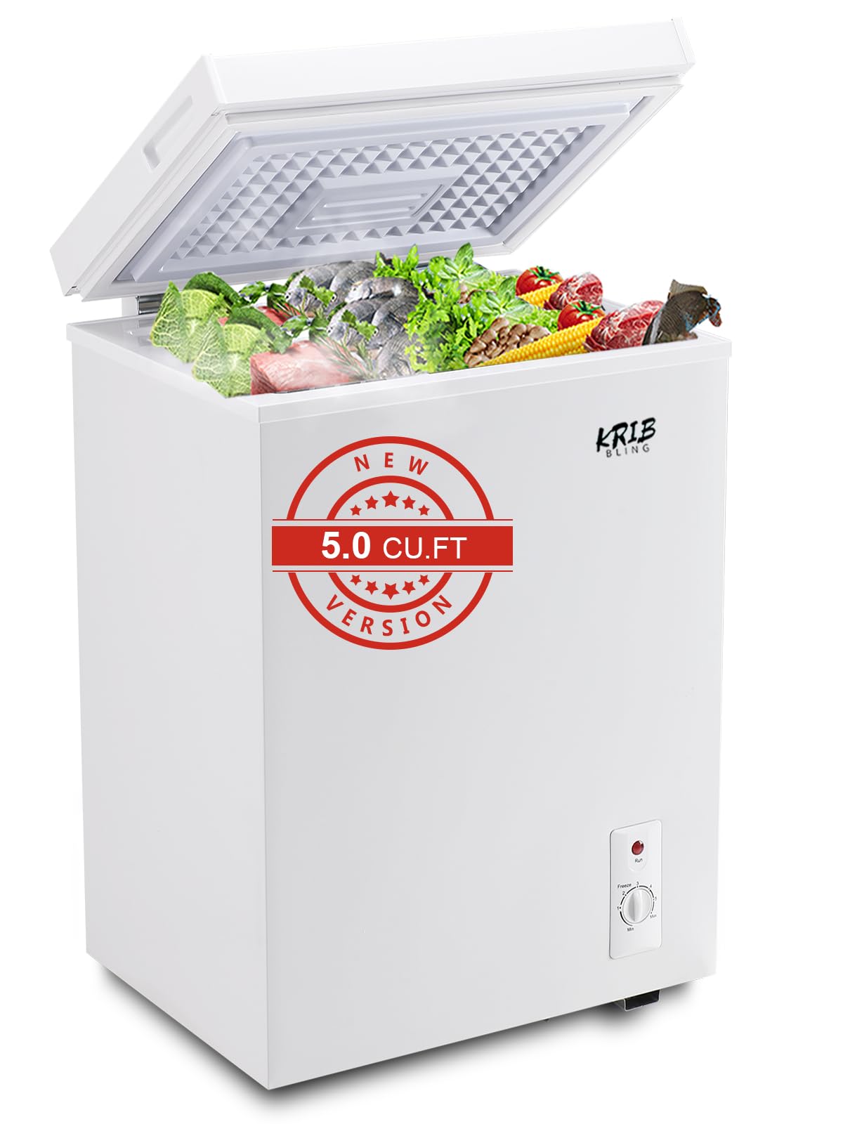 White 5.0 cu.ft Chest Freezer D396
