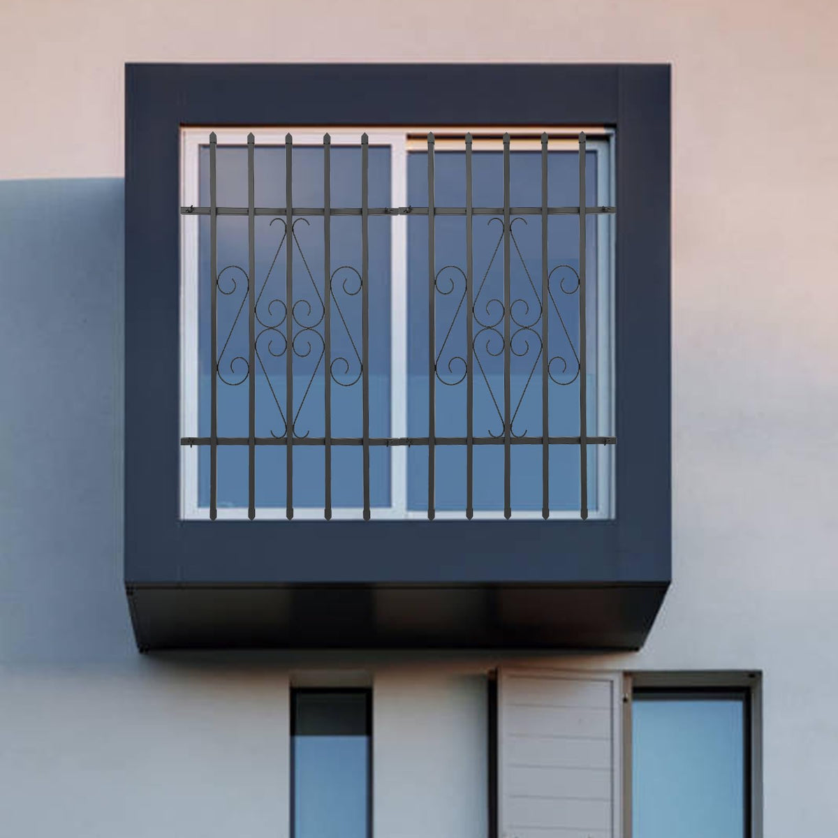 Window Security Bars Rust Resistant 24 x 36in Z93226