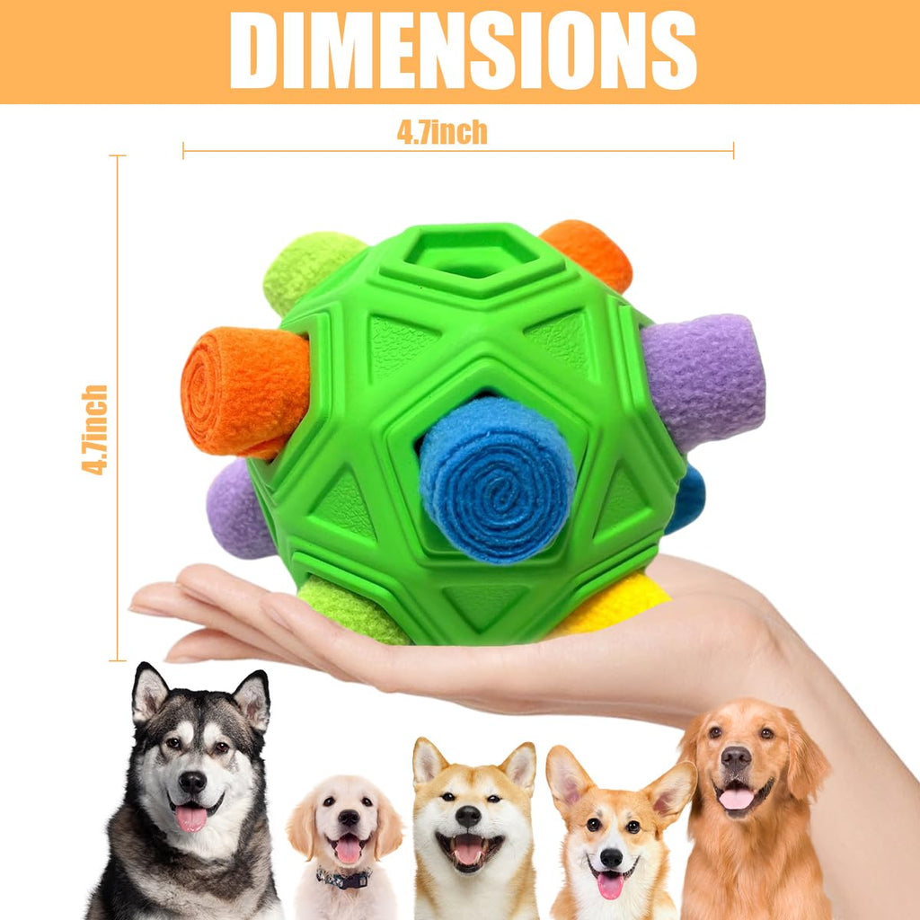 Interactive Puzzle Dog Toys Slow Feeder with Squeaky Carrot Toy Q23932