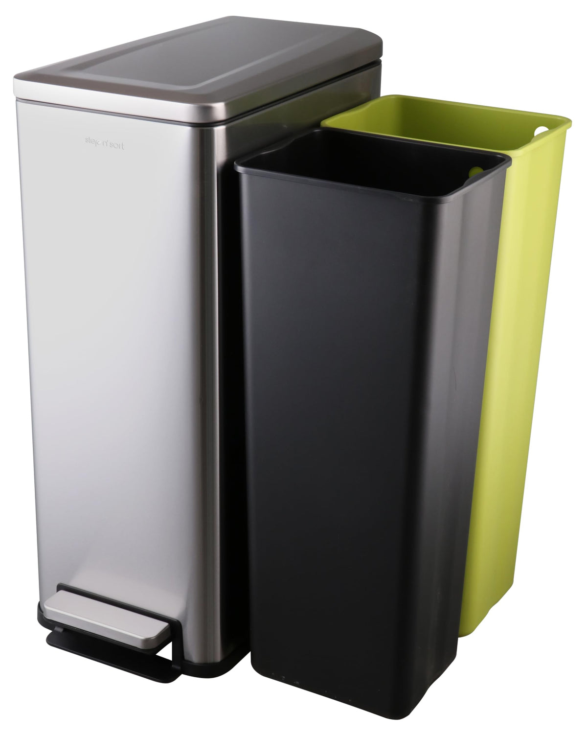 43L Dual Recycling Bin Stainless Steel A635974