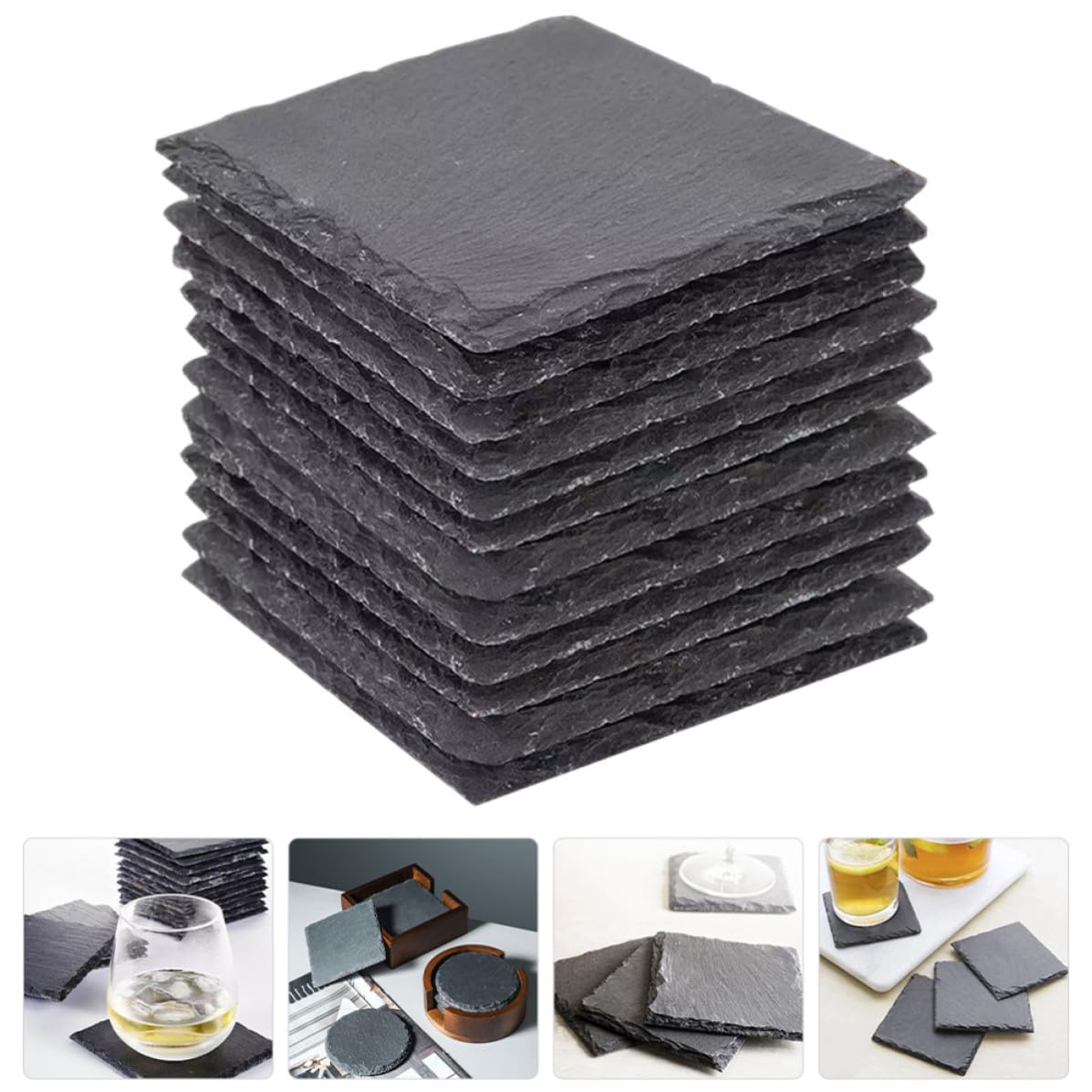 Natural Stone Coaster Set E1522