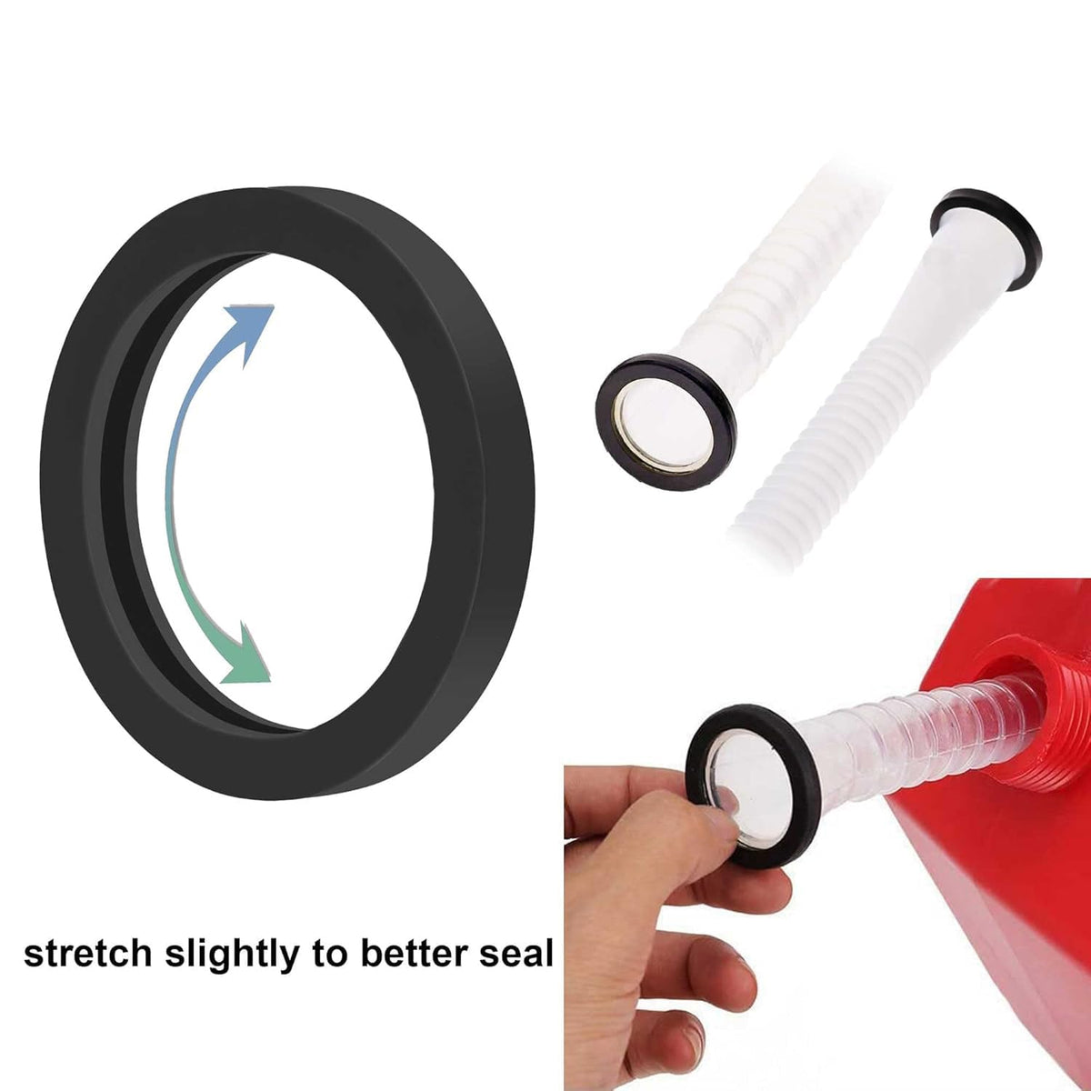 Gas Can Spout Gasket Seals Replacement Rubber Gaskets Z48607