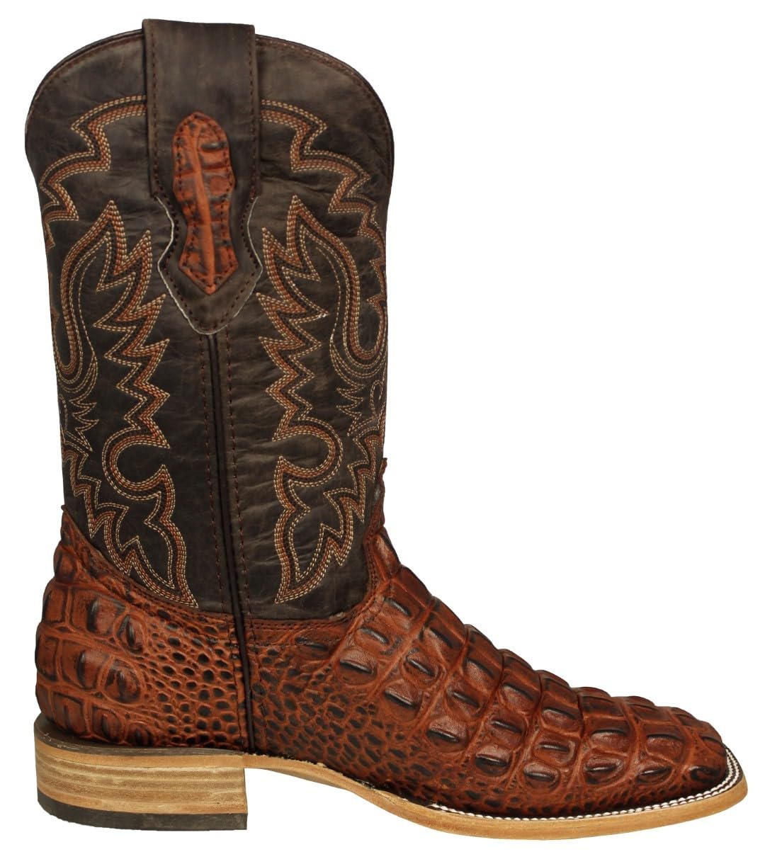 Cognac Leather Cowboy Boots L8895