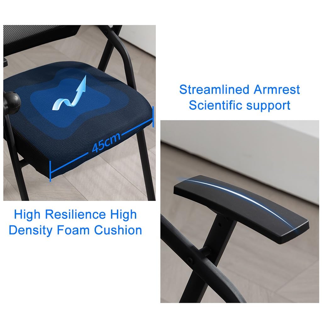 Mesh Office Chair with Lumbar Support and Desk D7638