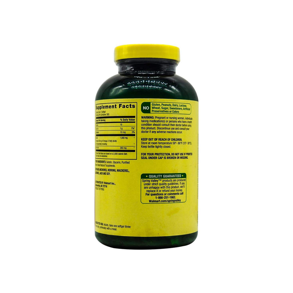 Fish Oil 1000 mg 300 Softgels D690