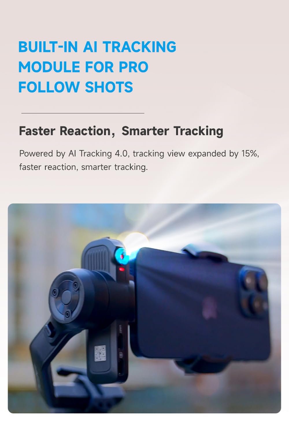 3-Axis Phone Gimbal Stabilizer with Integrated Grip N931115