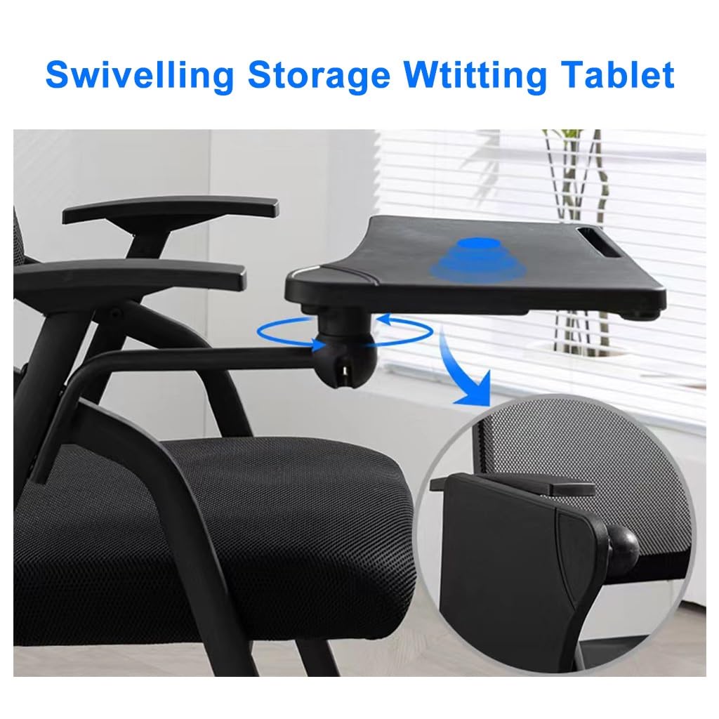 Mesh Office Chair with Lumbar Support and Desk D7638