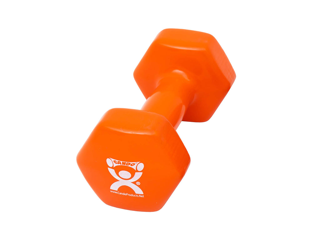 Orange 10 lb Vinyl Coated Dumbbell E867