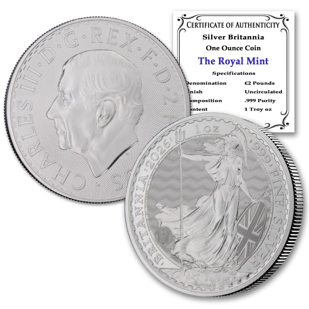 1 oz British Silver Britannia Coin Brilliant Uncirculated I3879