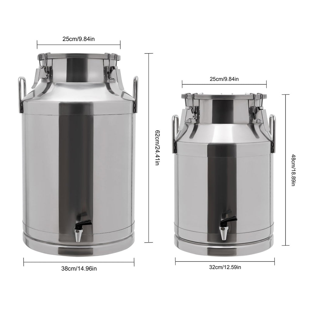 304 Stainless Steel Milk Can with Sealed Lid X947