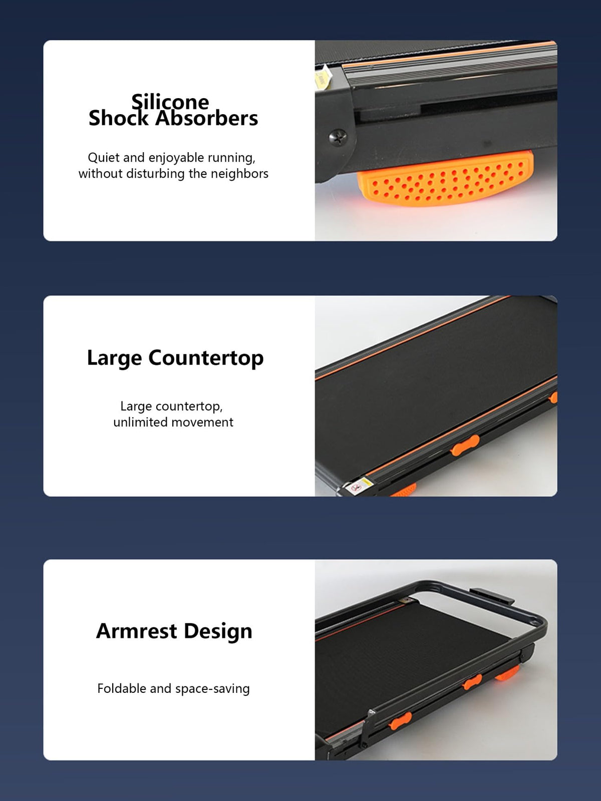 3-in-1 Under Desk Treadmill with Incline P64049