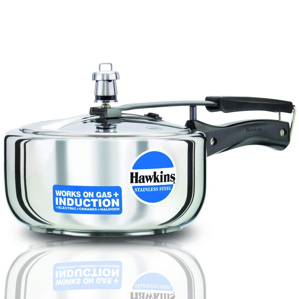 Stainless Steel Induction Compatible Pressure Cooker, 3 Litre A714765