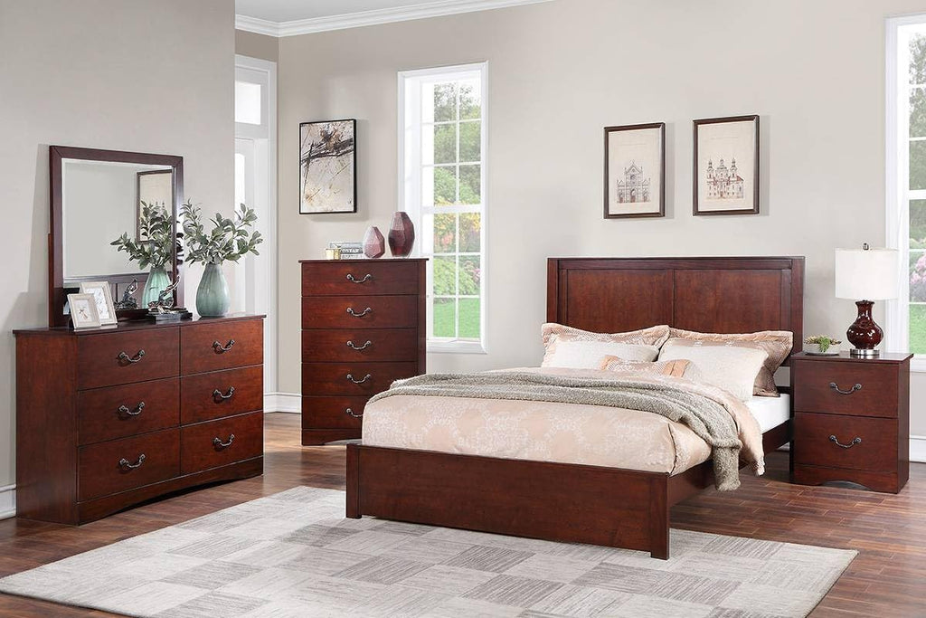 California King Bed Frame with Two Panel Headboard Z786421