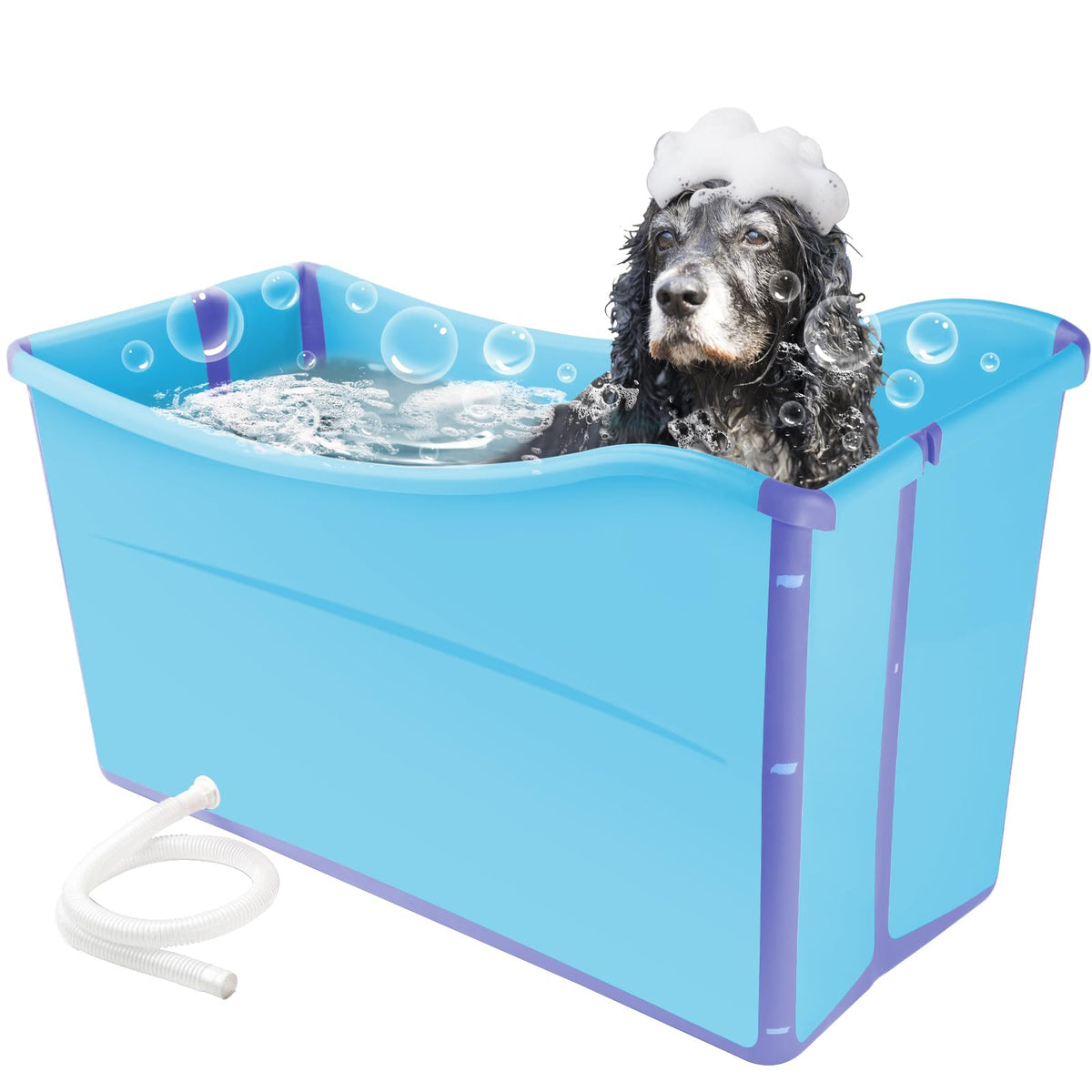 Collapsible Extra Large Dog Bathtub with Drainage Pipe S782