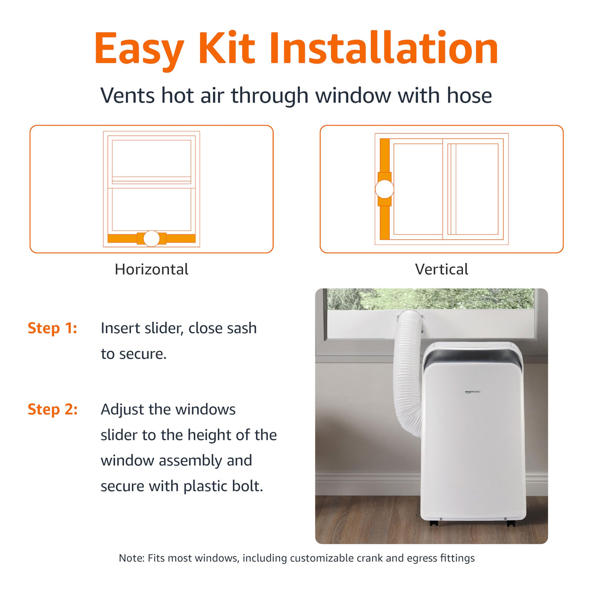 3-In-1 Portable Air Conditioner with Remote, 10000 BTU, White T766