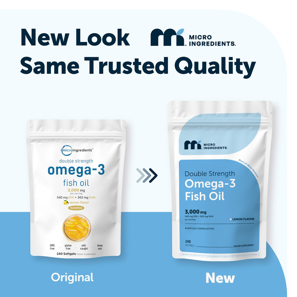 Omega 3 Fish Oil 3,000mg 240 Softgels Lemon Flavored EPA DHA O81128