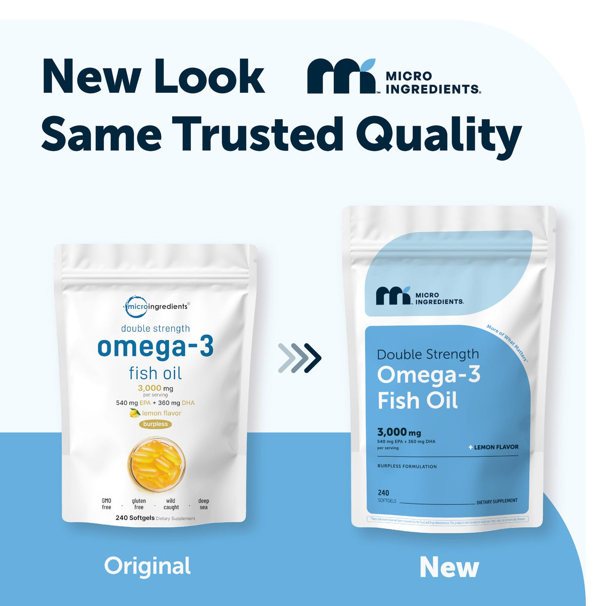 Omega 3 Fish Oil 3,000mg 240 Softgels Lemon Flavored EPA DHA O81128