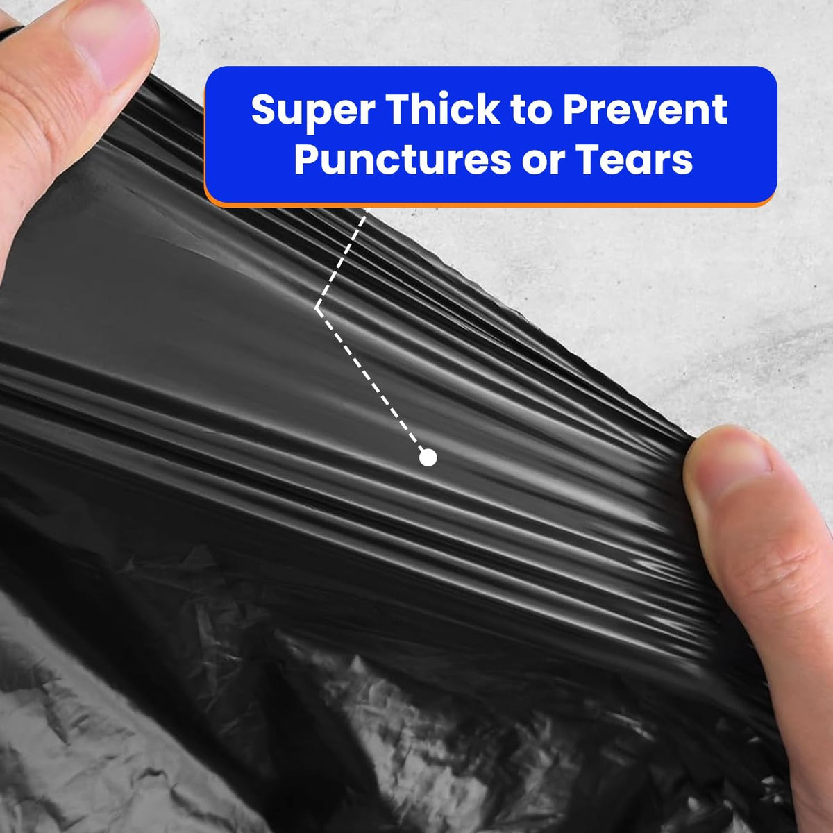 42 Gallon 32 Count Black 3 Mil Contractor Trash Bags V534698