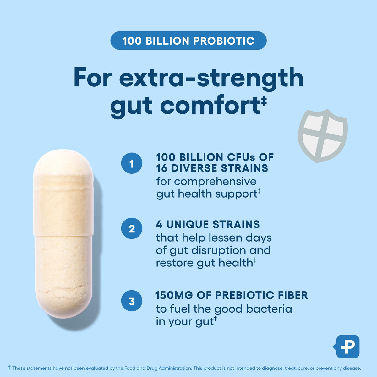 100 Billion 16 Strains Probiotic with Prebiotics F18420