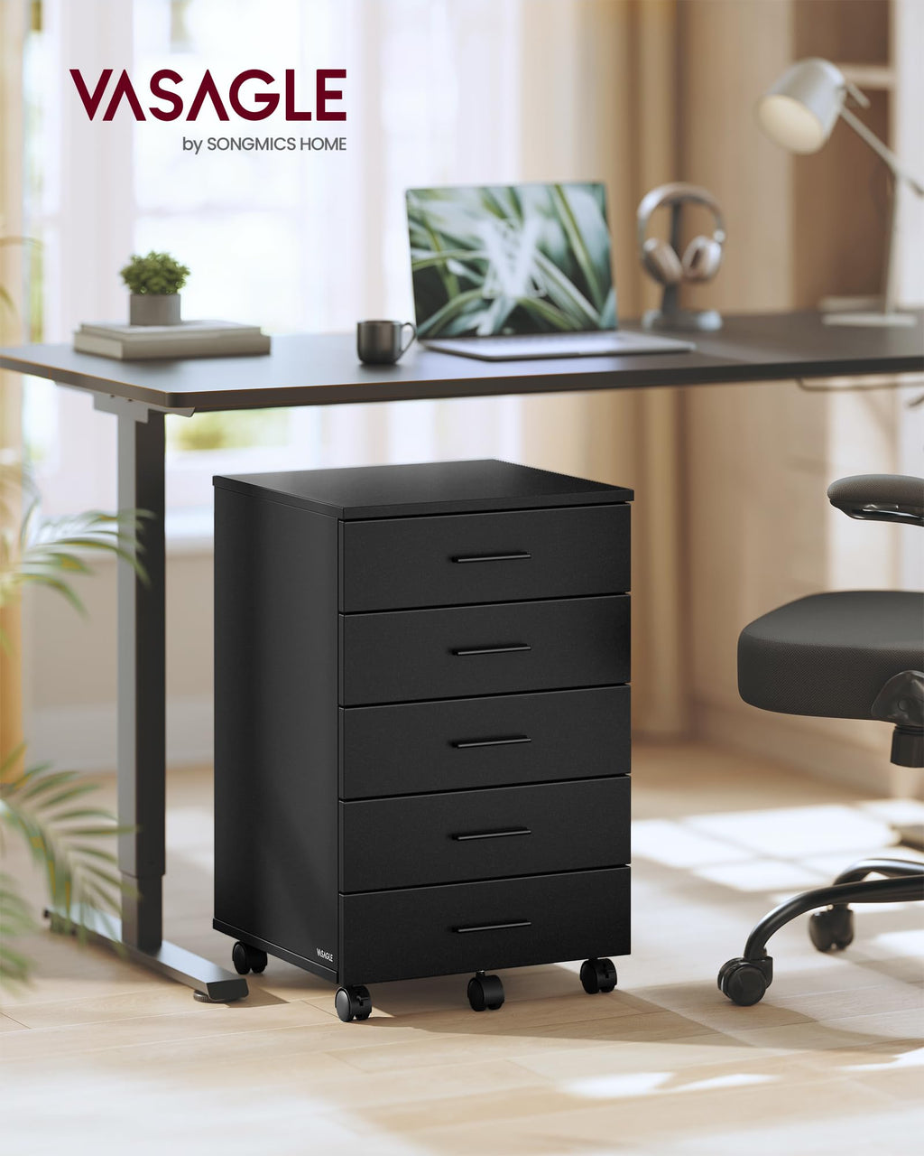 Mobile Pedestal Filing Cabinet with Wheels X877