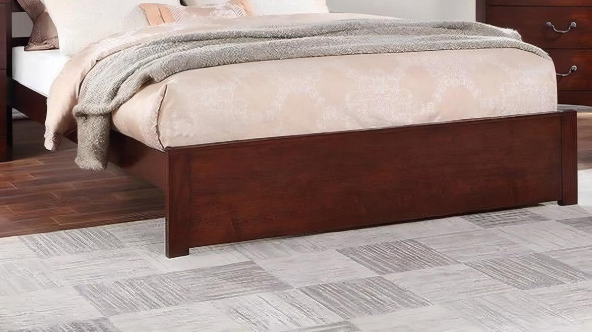 California King Bed Frame with Two Panel Headboard Z786421