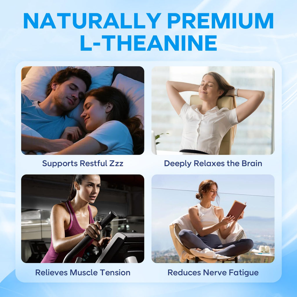 L-Theanine Gummies with Ashwagandha, GABA, 5-HTP, Magnesium Glycinate, Raspberry, 60 Count Y305
