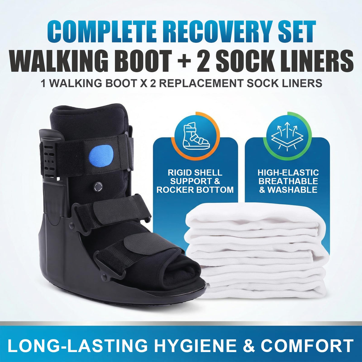 Inflatable Walker Fracture Boot with Replacement Sock Liner (Medium) W534948