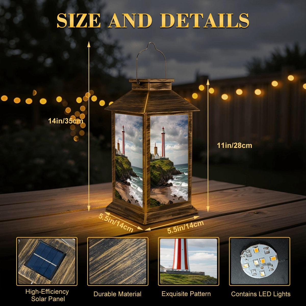 Waterproof LED Solar Lantern N669691