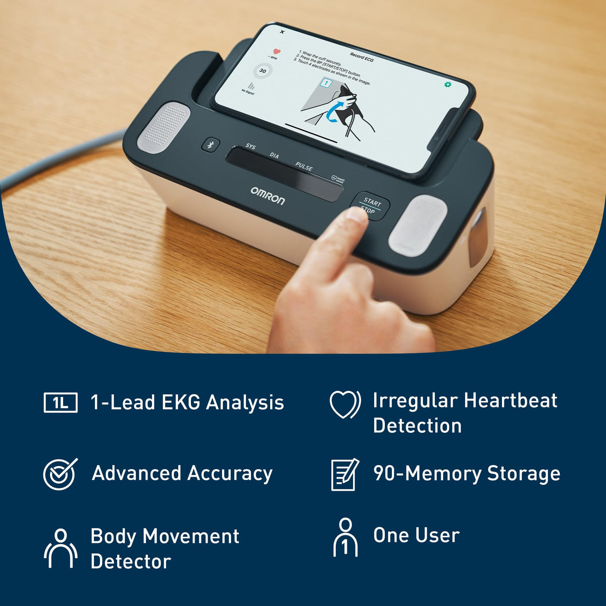 Blood Pressure Monitor + EKG K610