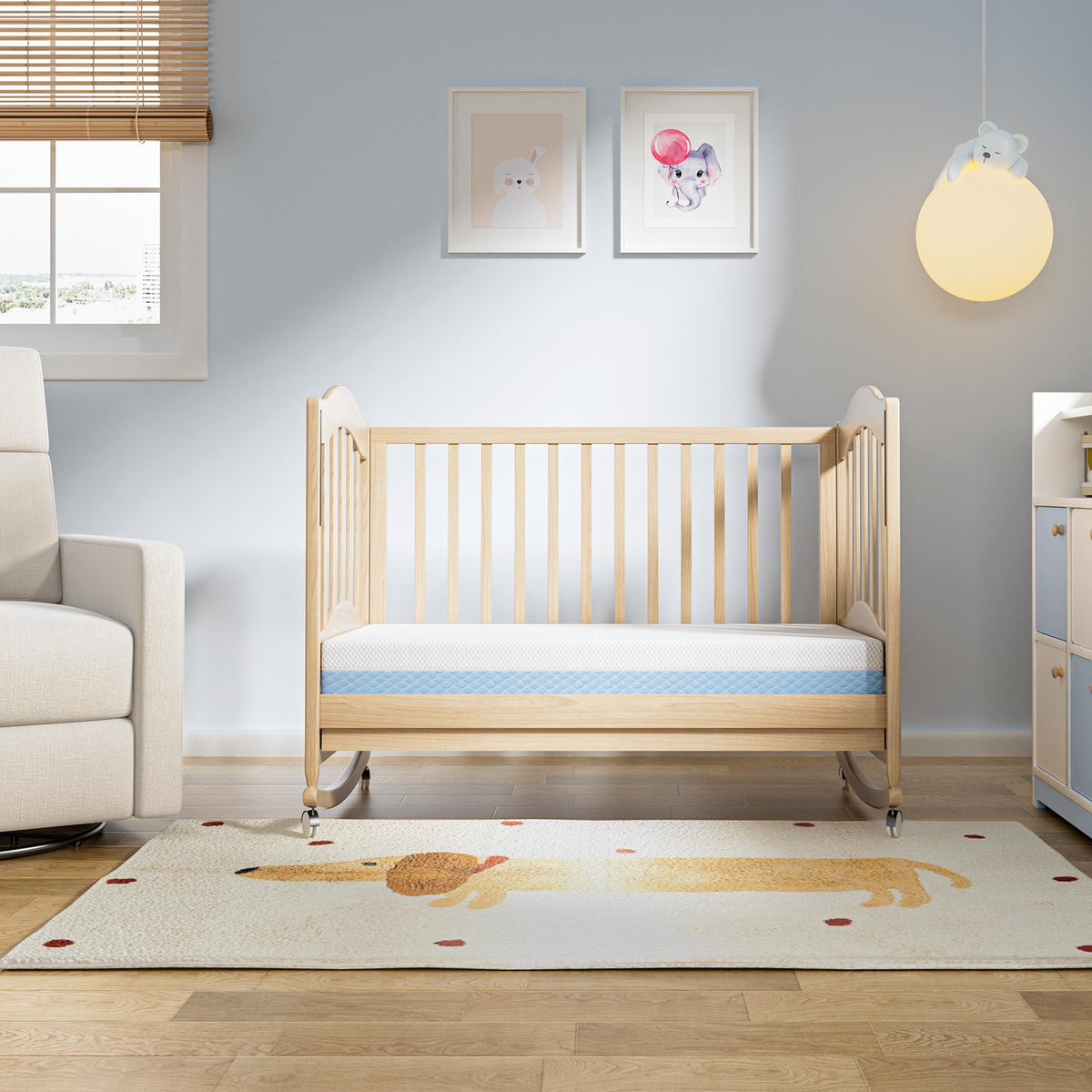 Mini Crib Mattress, 38x24x4 Inch Dual-Sided Gel Memory Foam H645831