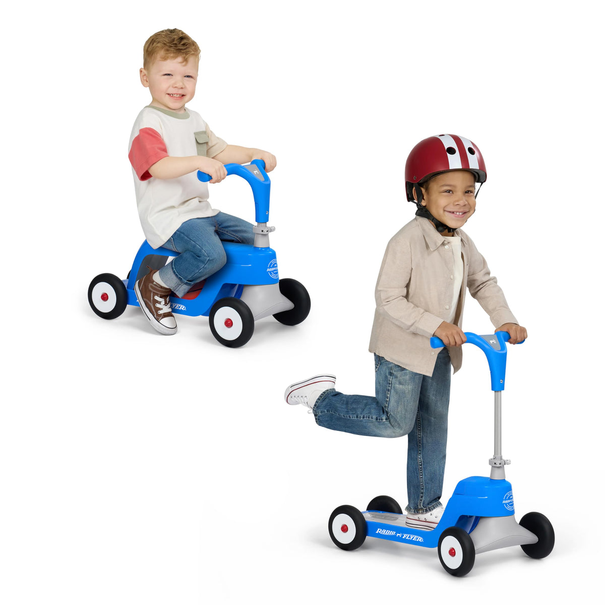 Blue/Red/Pink 4-Wheel Kids Scooter Y66746