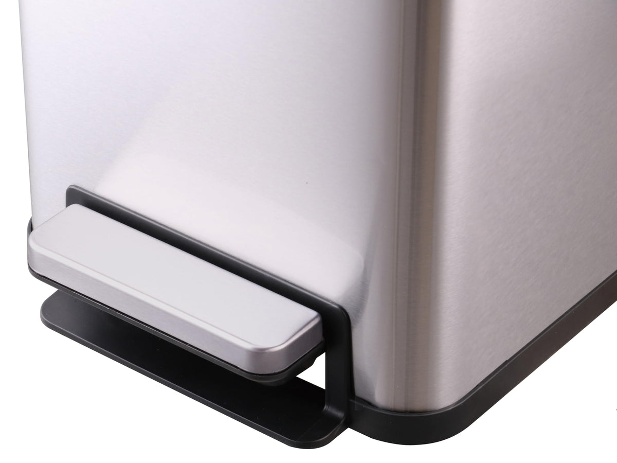 43L Dual Recycling Bin Stainless Steel A635974
