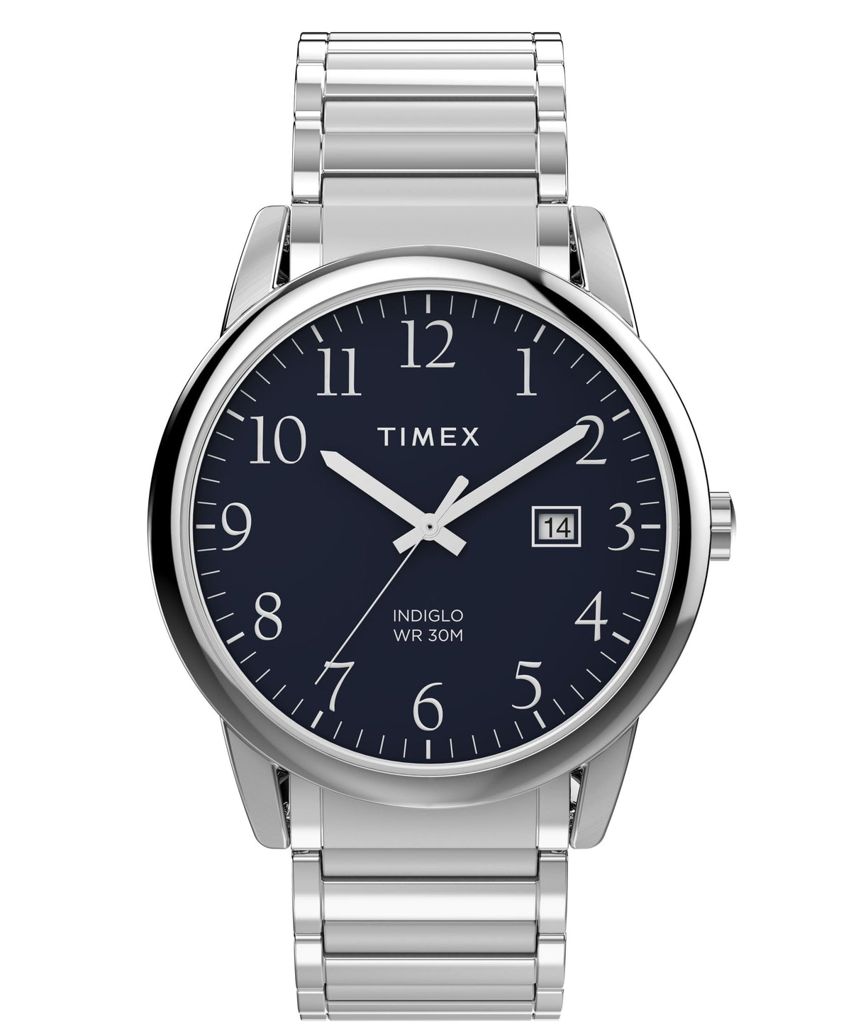 Men's 40mm Watch Blue Dial Silver-Tone H7172