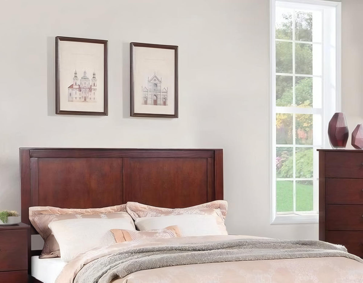 California King Bed Frame with Two Panel Headboard Z786421