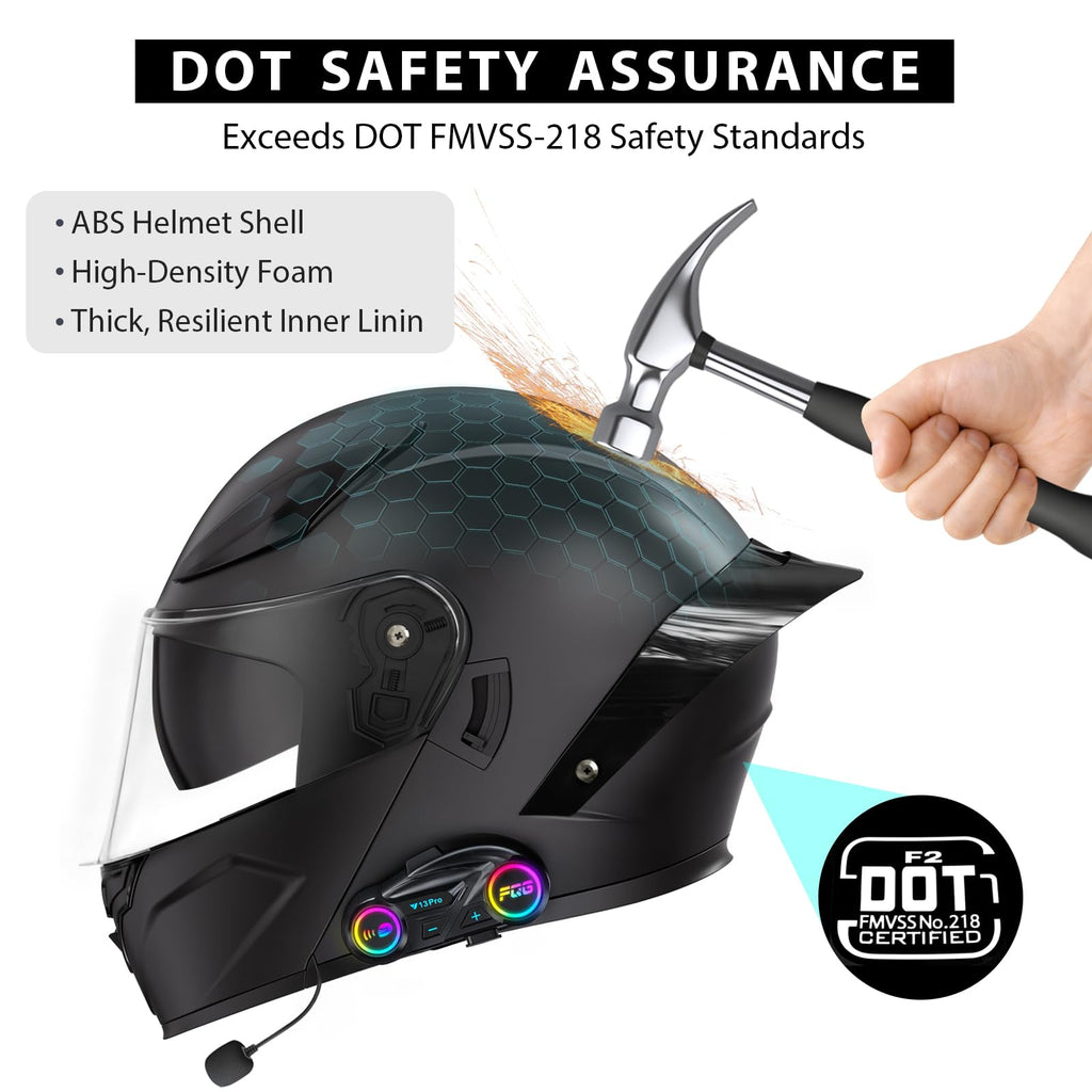 Modular Motorcycle Helmet with Bluetooth J795403