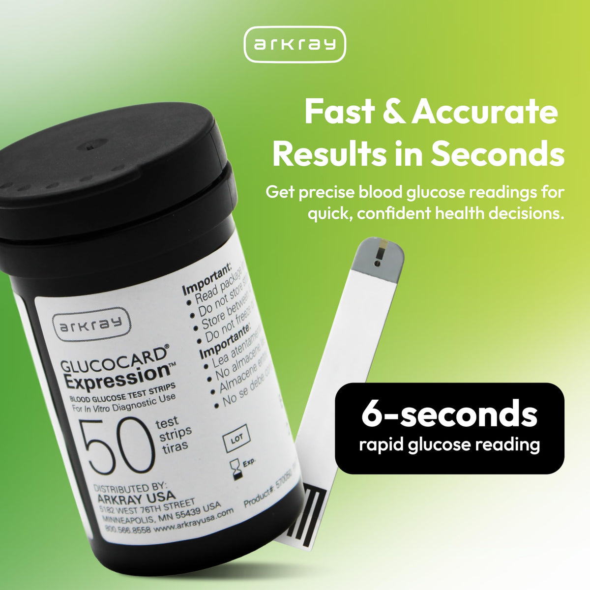 Glucose Test Strips, 50 Count A88783