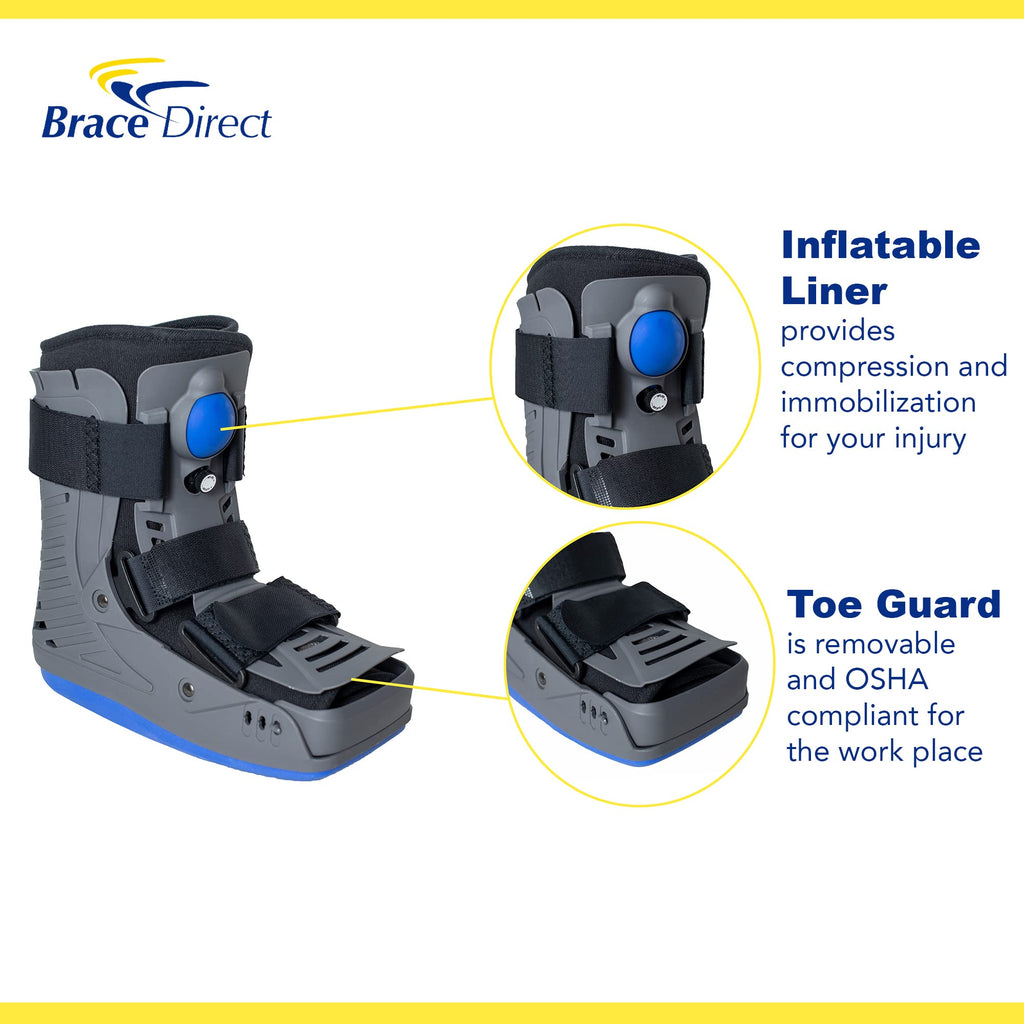 Lightweight Short Air Walking Boot with Toe Guard W7408