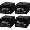 12V 26AH Sealed Lead Acid Battery 4 Pack R1245