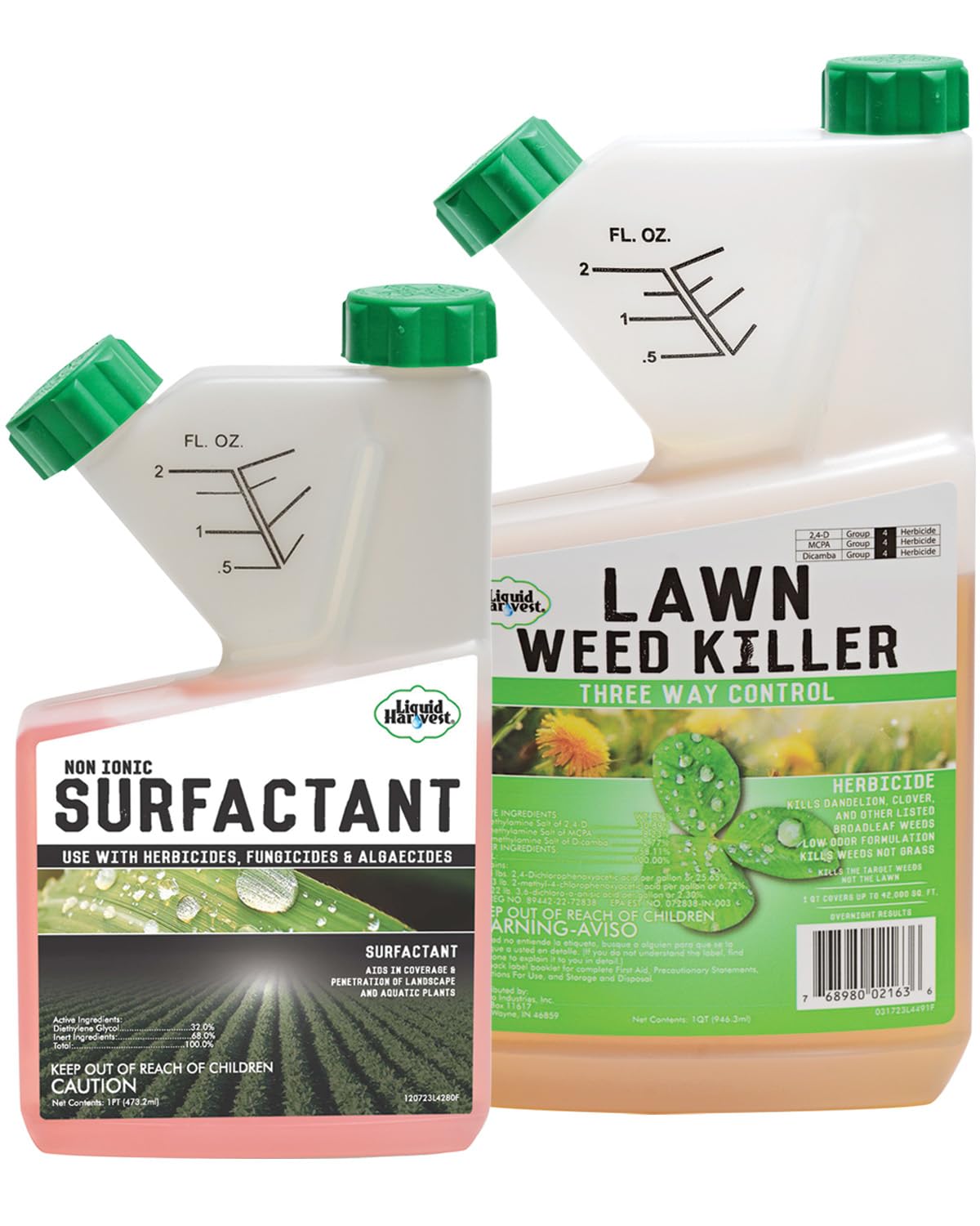 Non-Ionic Surfactant 16 Ounces and 2,4-D MCPA Dicamba Lawn Weed Killer 32 Ounces P49791