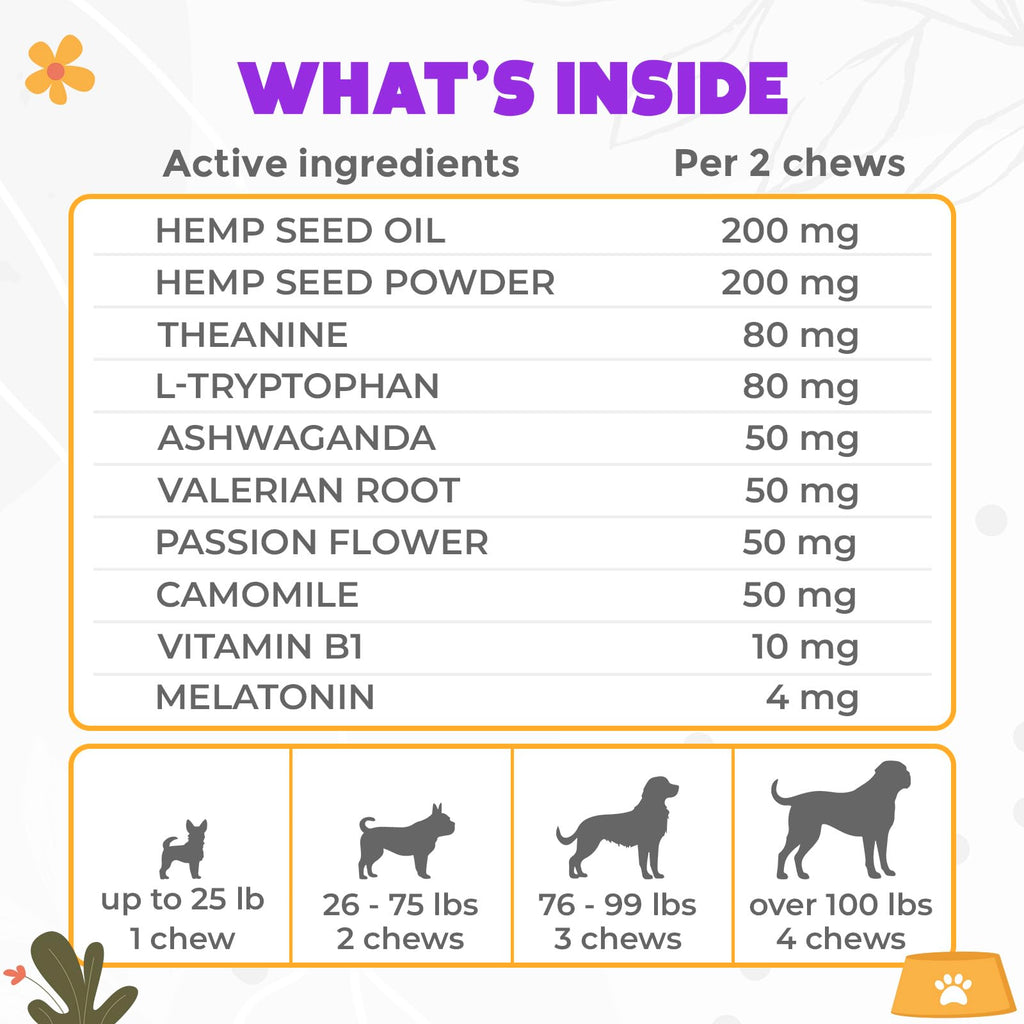 Chicken Flavor 60 Count Calming Chews for Dogs T356873